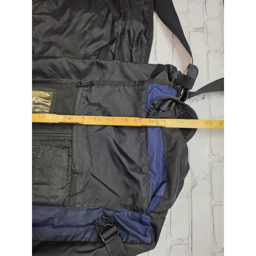 L.L. Bean Messenger Bag Blue Black 18